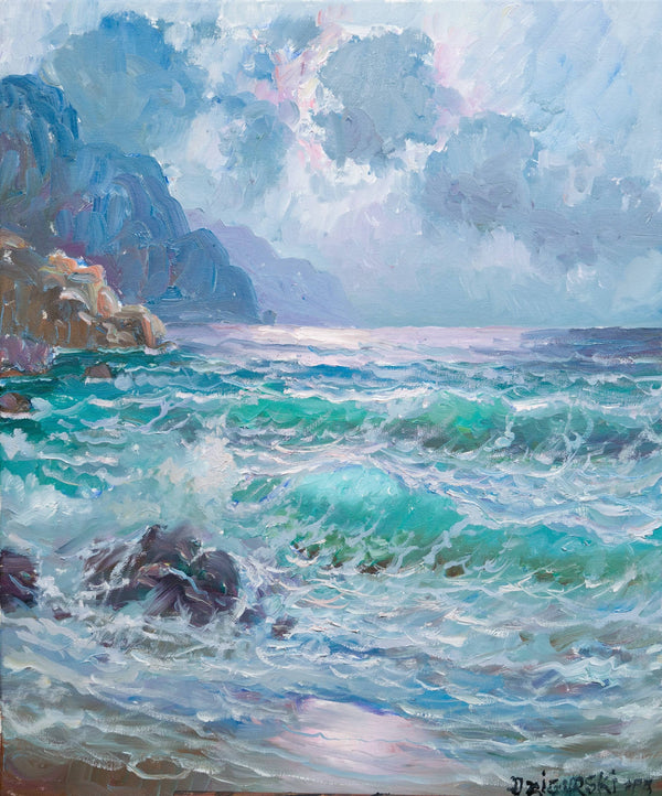 Alex Dzigurski: How to Paint Crashing Waves - PaintTube.tv