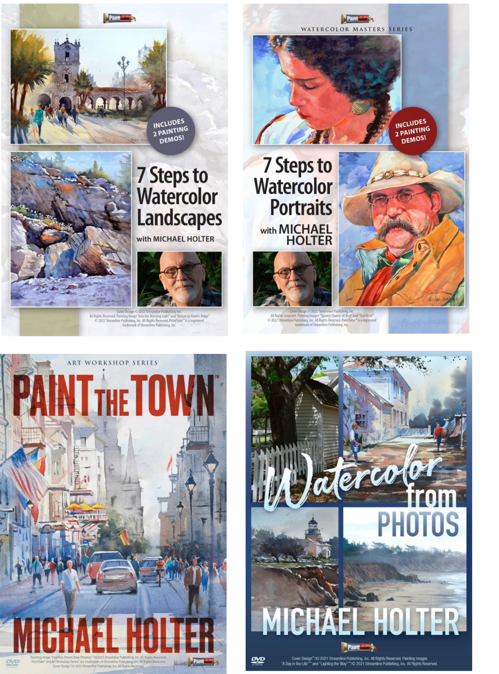 Michael Holter 4 Video Watercolor Bundle