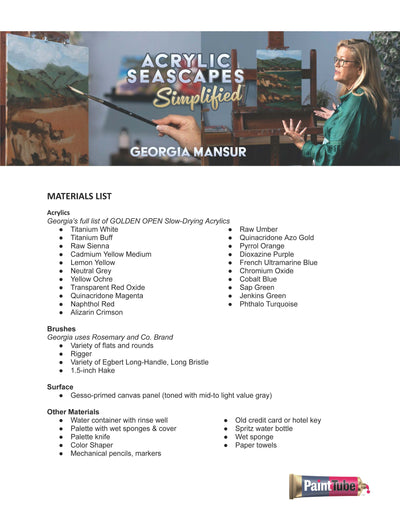 Georgia Mansur: Acrylic Seascapes Simplified