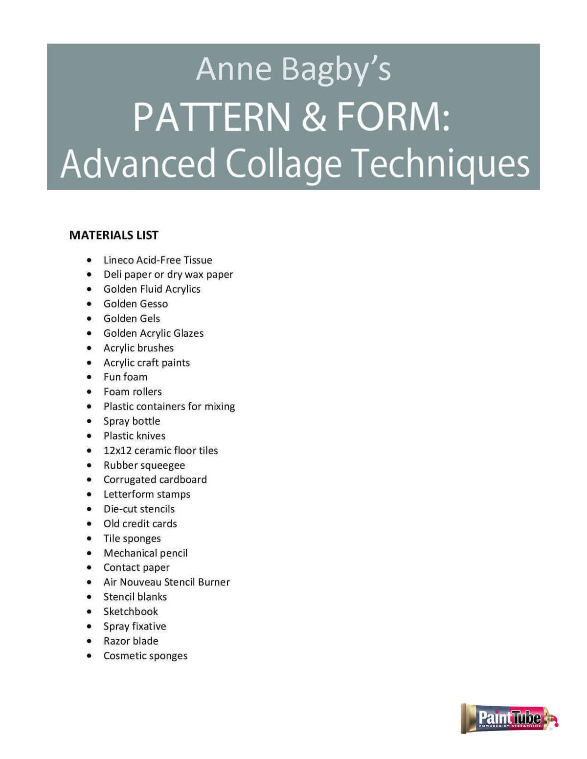 Anne Bagby Class Printable Tips Sheets Anne Bagby Class Printable Tips Sheets