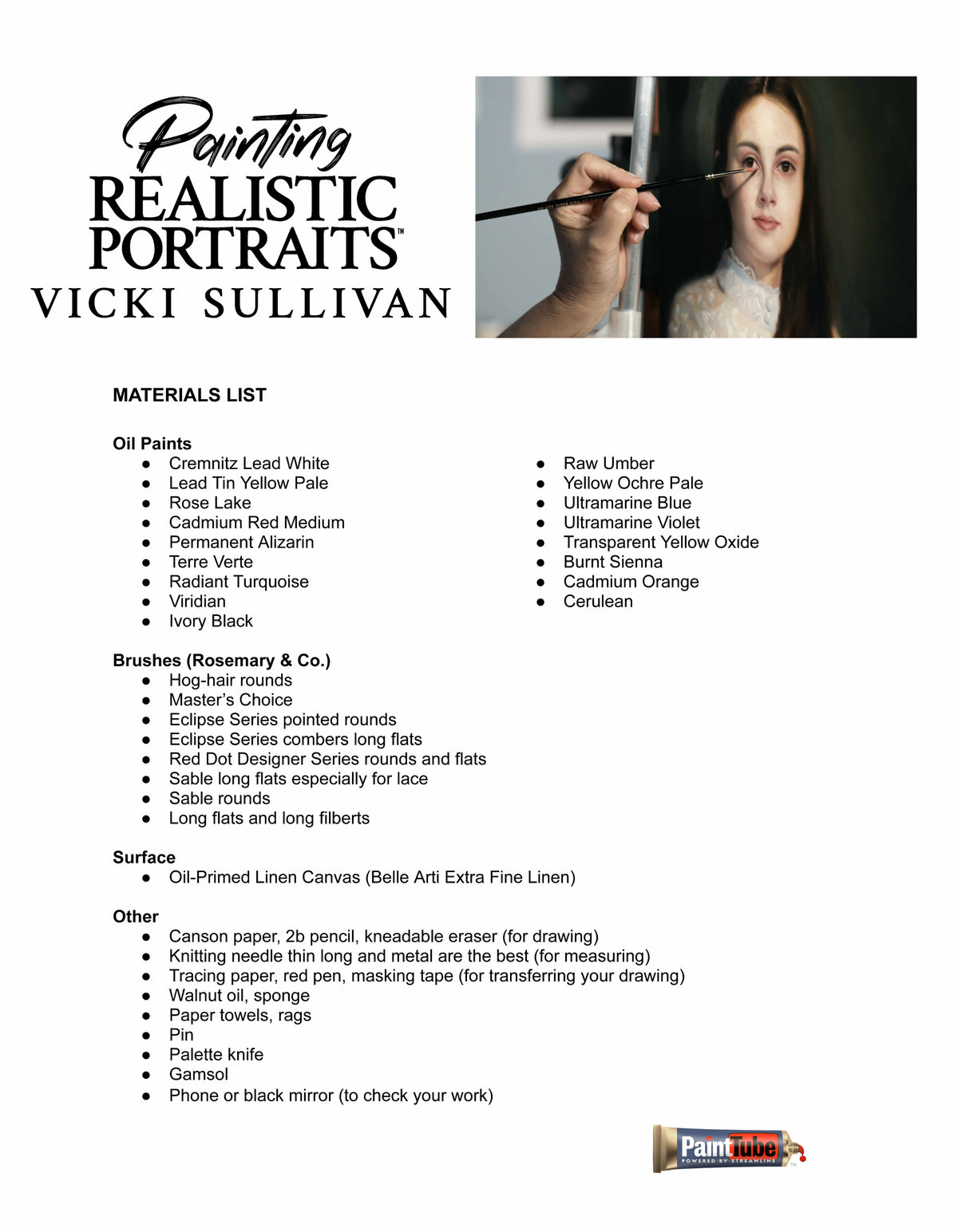 Vicki Sullivan: Painting Realistic Portraits - PaintTube.tv