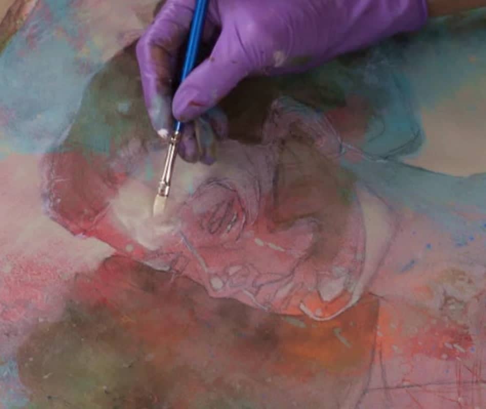 Jean Pederson: Acrylic Painting - Mixed Media Portraits