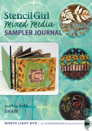 Mary Beth Shaw: Stencil Girl Mixed Media Sampler Journal - Streaming