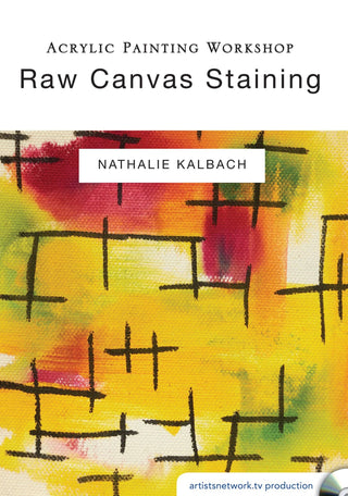Nathalie Kalbach: Acrylic Painting Workshop - Raw Canvas Staining - Streaming
