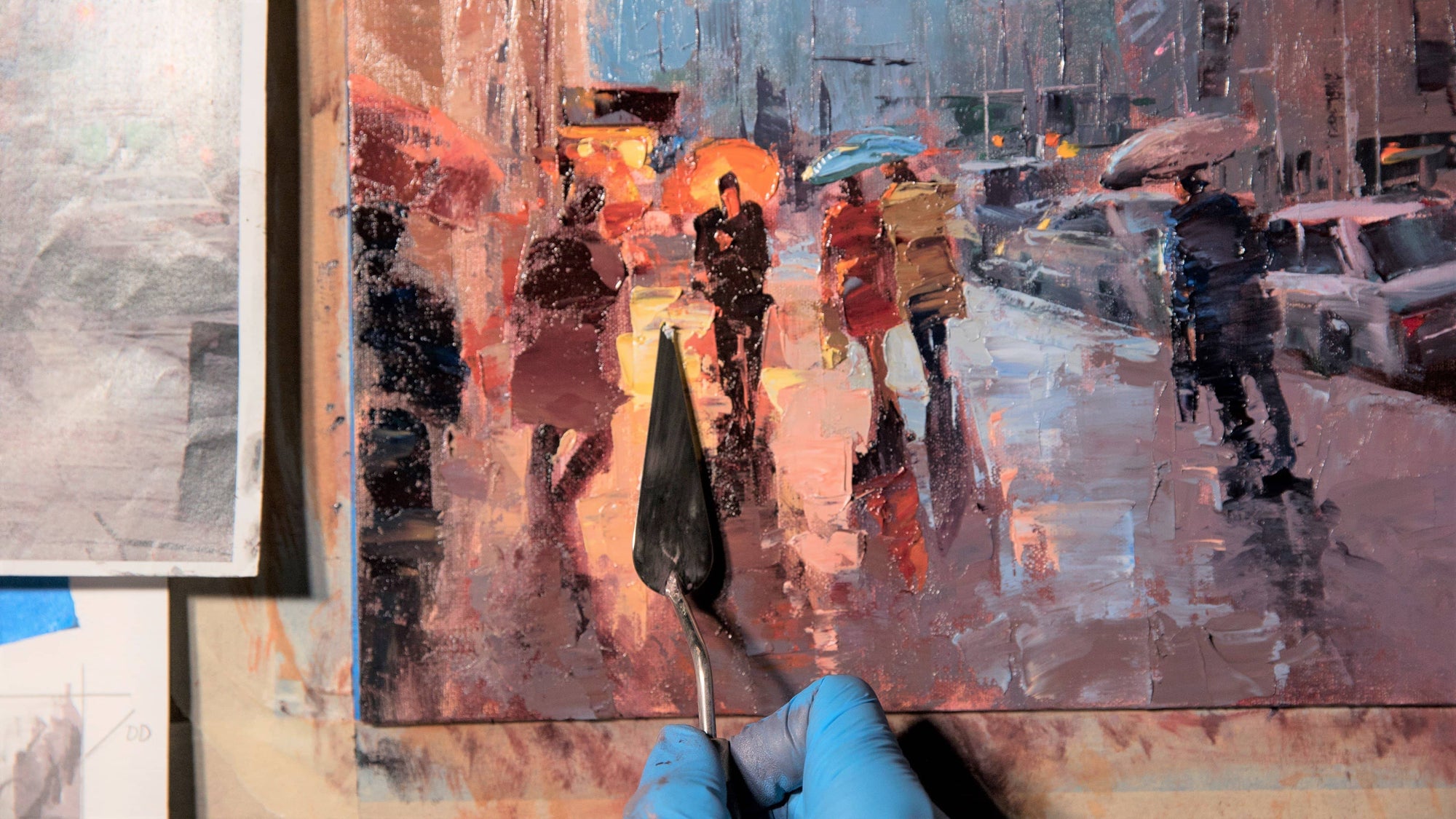 Michele Byrne Palette Knife Cityscapes PaintTube.tv