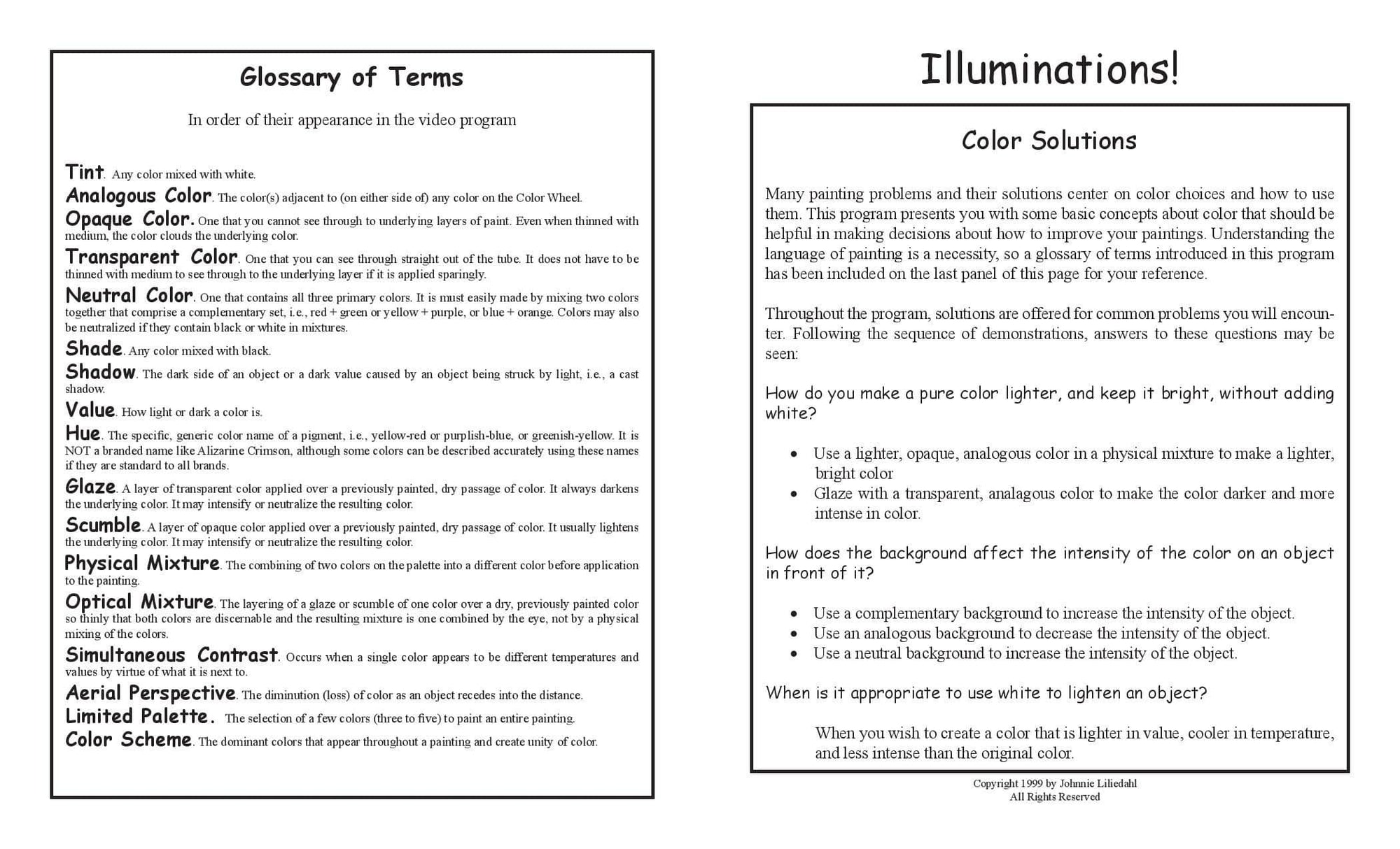 Johnnie Liliedahl: Color Solutions