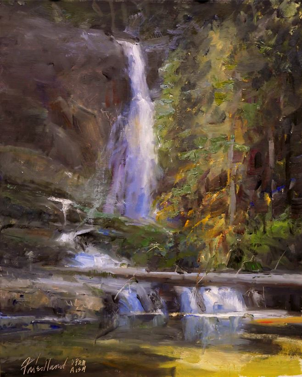 Howard Friedland: Painting Waterfalls in Oil - PaintTube.tv