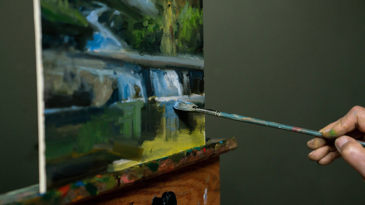 Howard Friedland: Painting Waterfalls in Oil - PaintTube.tv