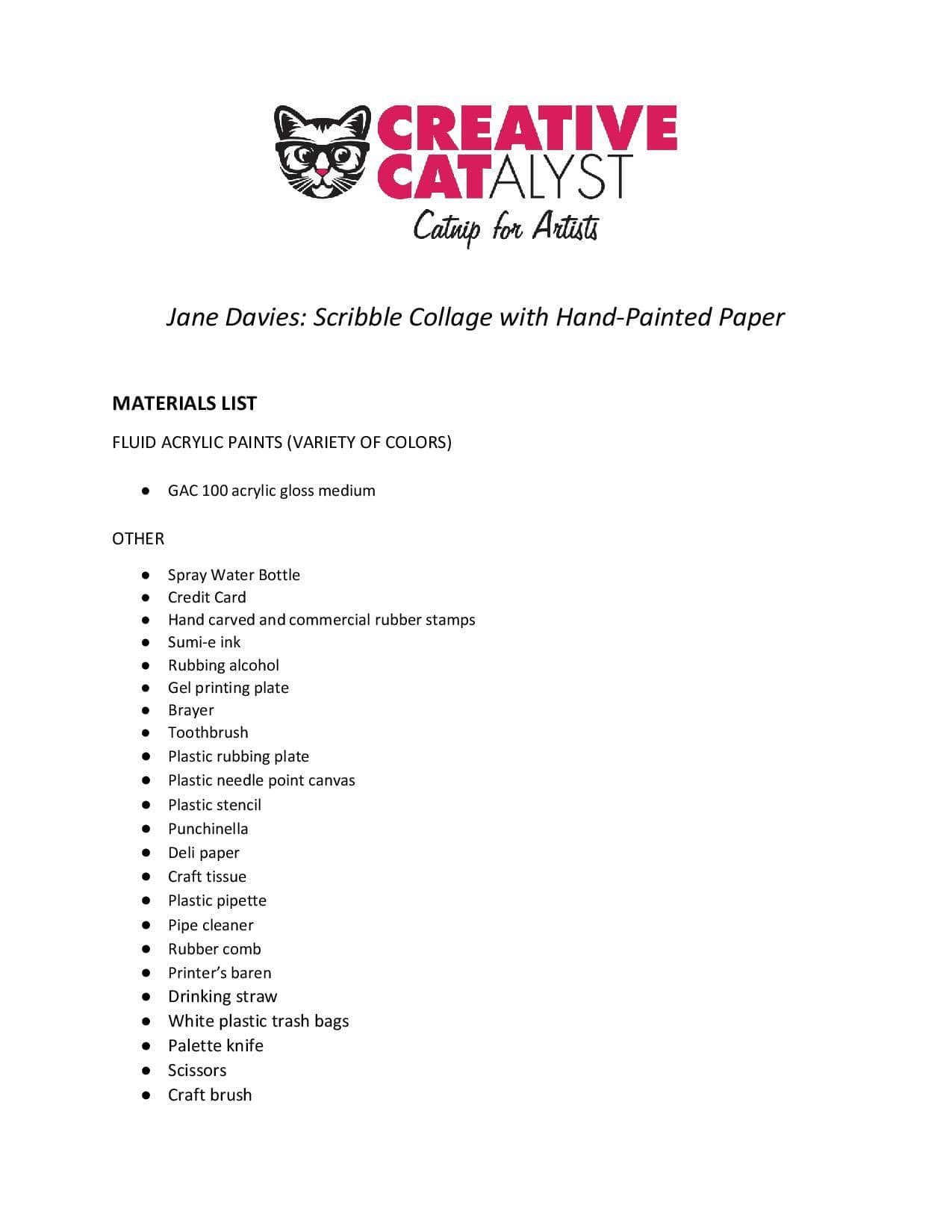 Gel Printed Tissue Papers for Collage 