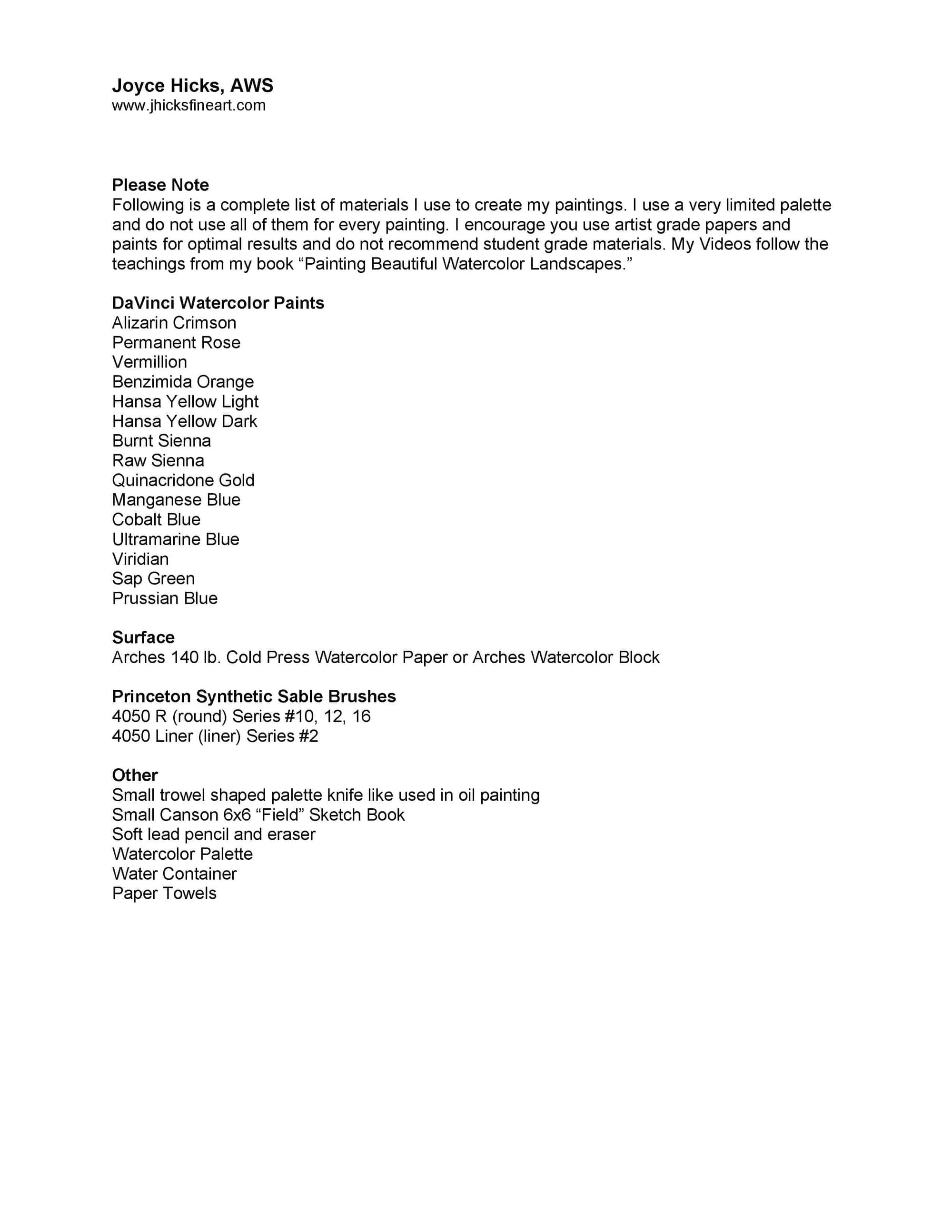 Joyce Hicks: Roses & Lilacs - Loosen Up Your Style with Watercolor Florals