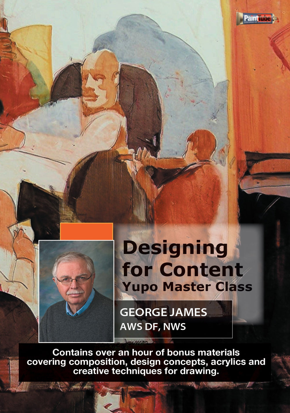 George James: The Artistic Process On Yupo Paper - PaintTube.tv
